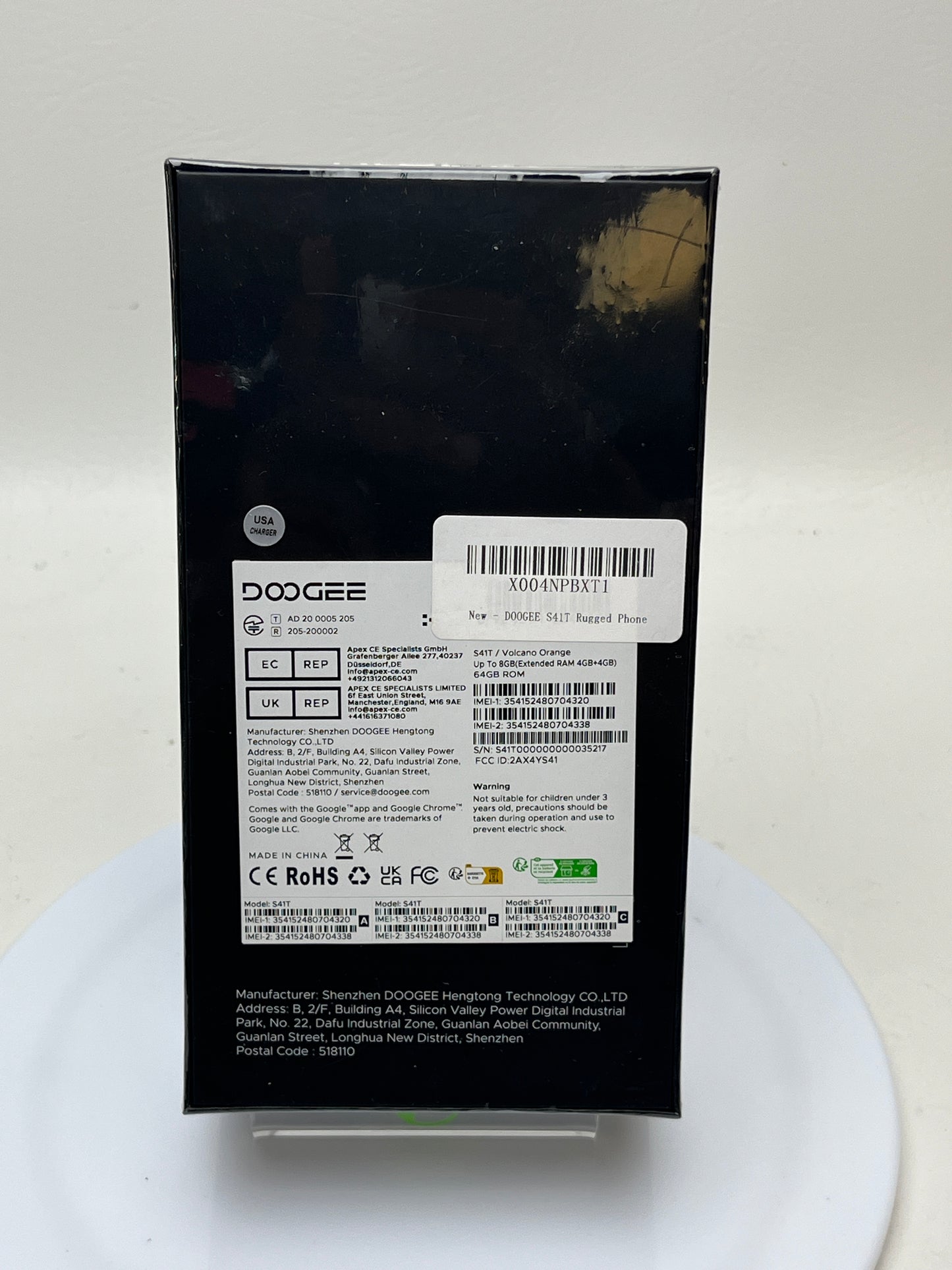 New Factory Unlocked Doogee S41T 64GB 13 Volcano Orange