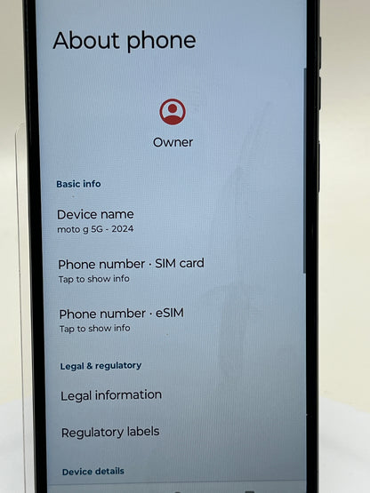 Metro Locked Motorola Moto G 5G 128GB 14 Olive Green XT2417-1