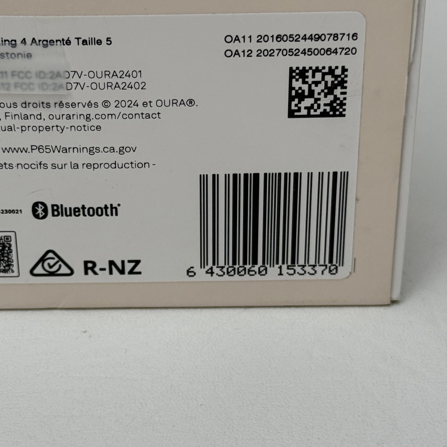 Oura Ring 4 Size 5 Smart Ring