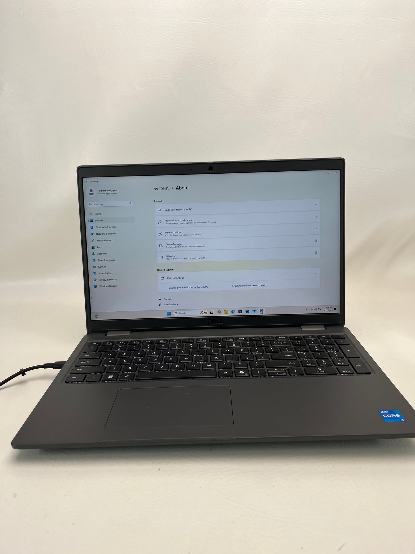 Dell LATITUDE 3550 DP96RF54 15.6" i5-1145G7 1.6GHz 8GB RAM 128GB SSD