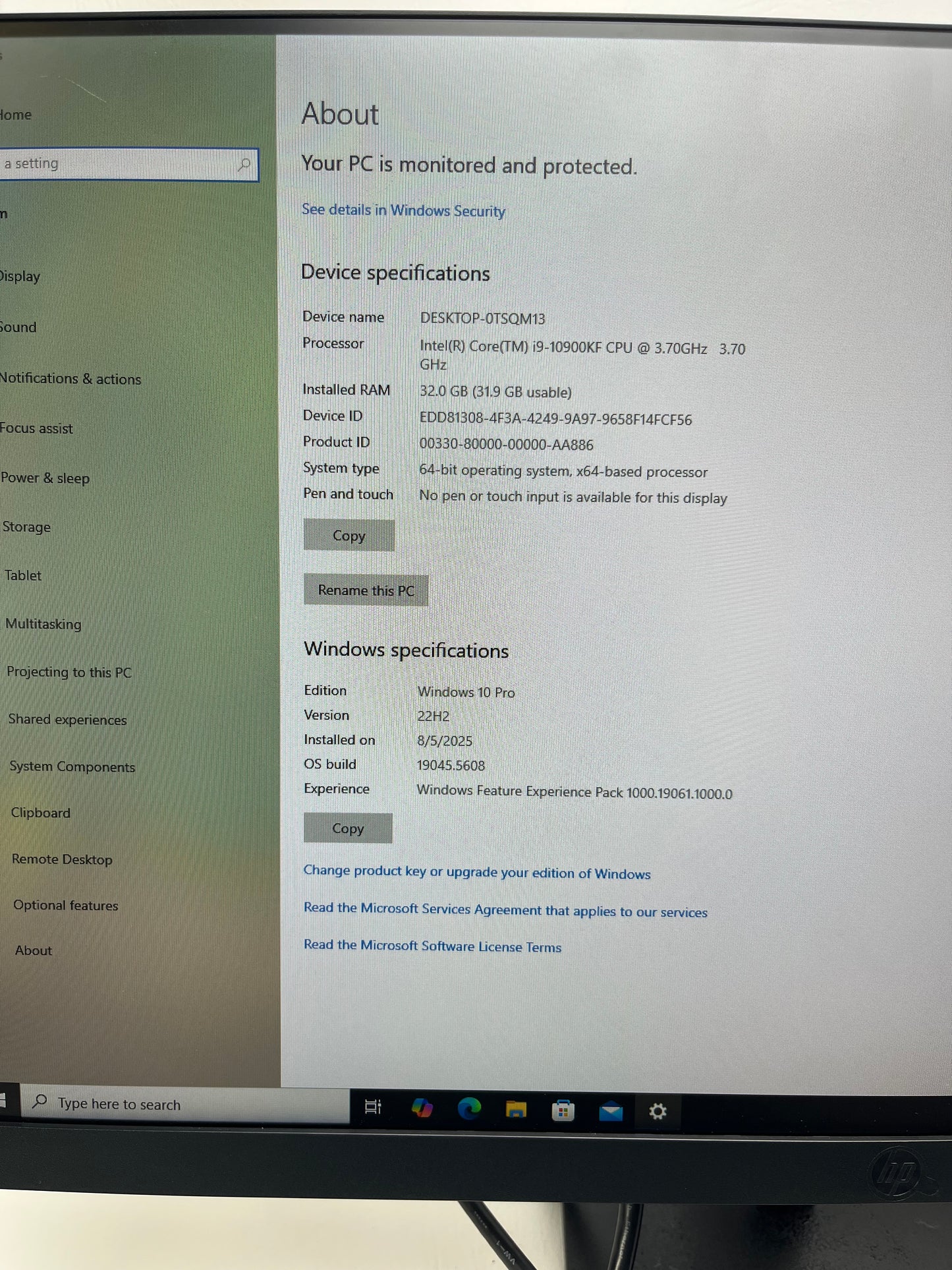 NZXT H710 MID TOWER ATX DESKTOP ATX I9-10900KF 3.70 GHz 1TB SSD NVIDIA GeForce RTX 3080 32GB RAM