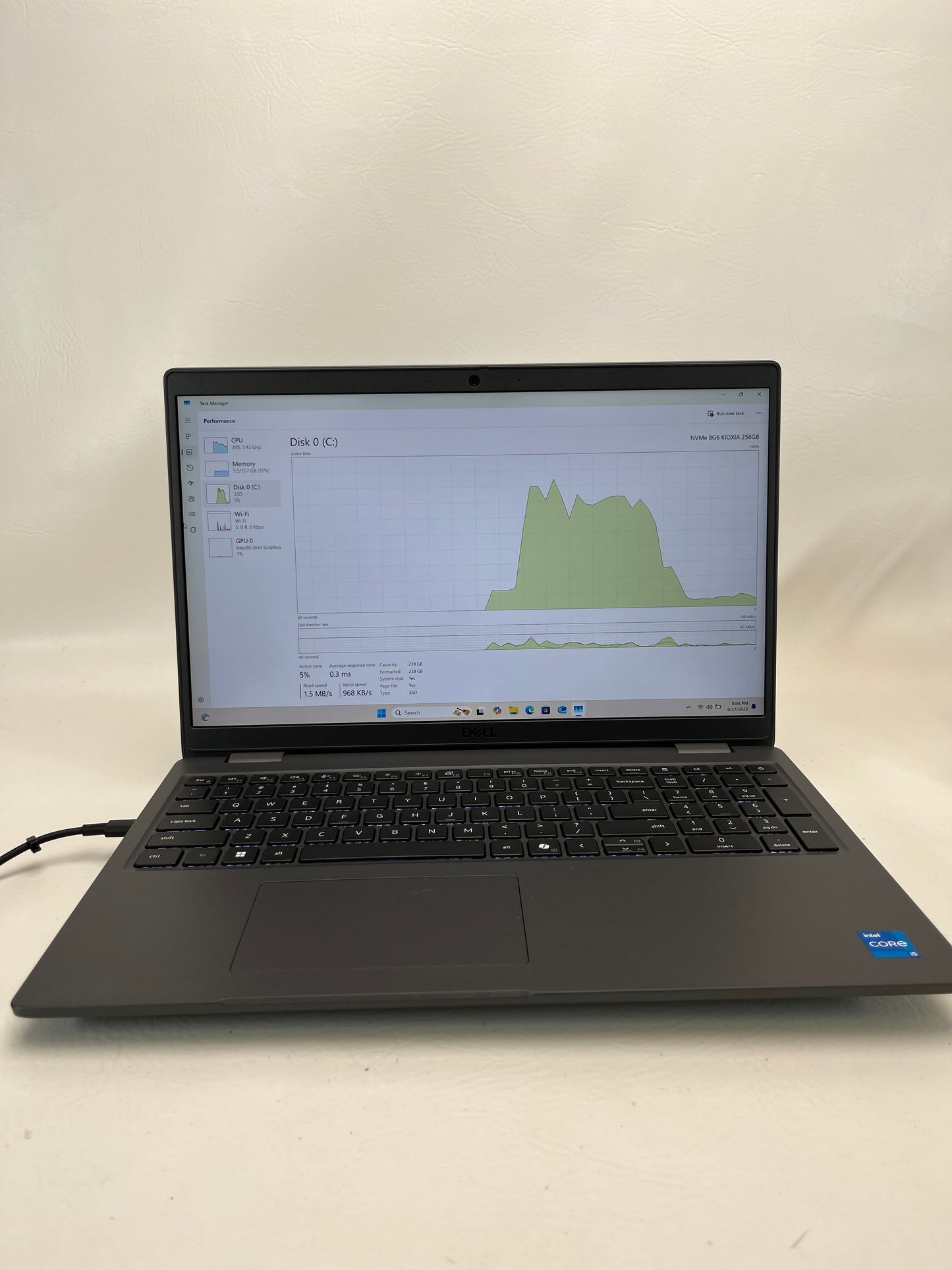 Dell LATITUDE 3550 DP96RF54 15.6" i5-1145G7 1.6GHz 8GB RAM 128GB SSD