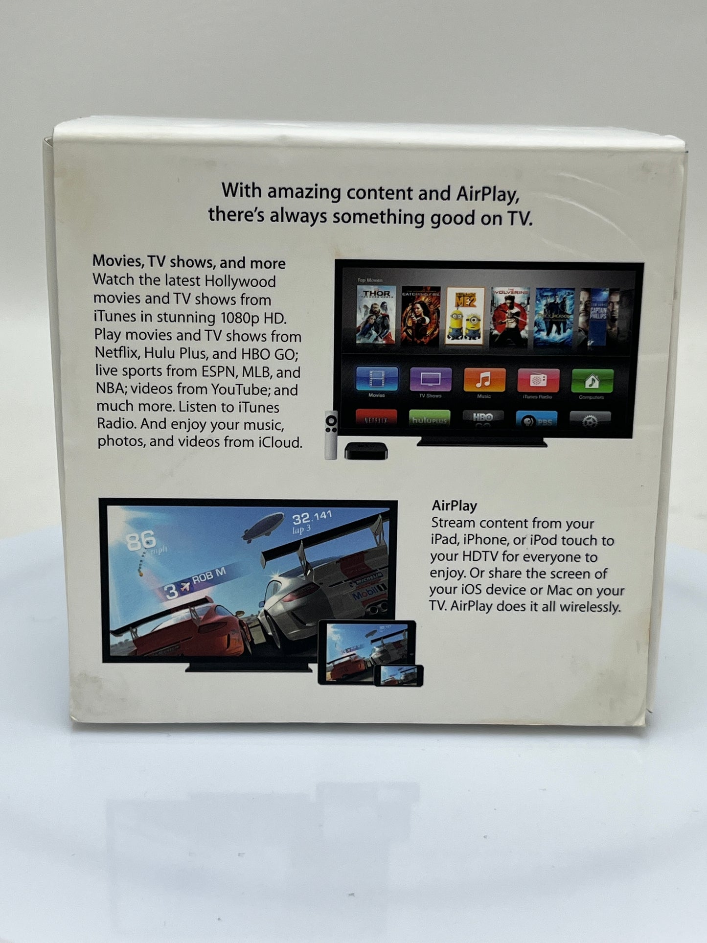 Apple TV 3rd Gen 512MB Digital HD Media Streamer MD199LL/A WiFi Only