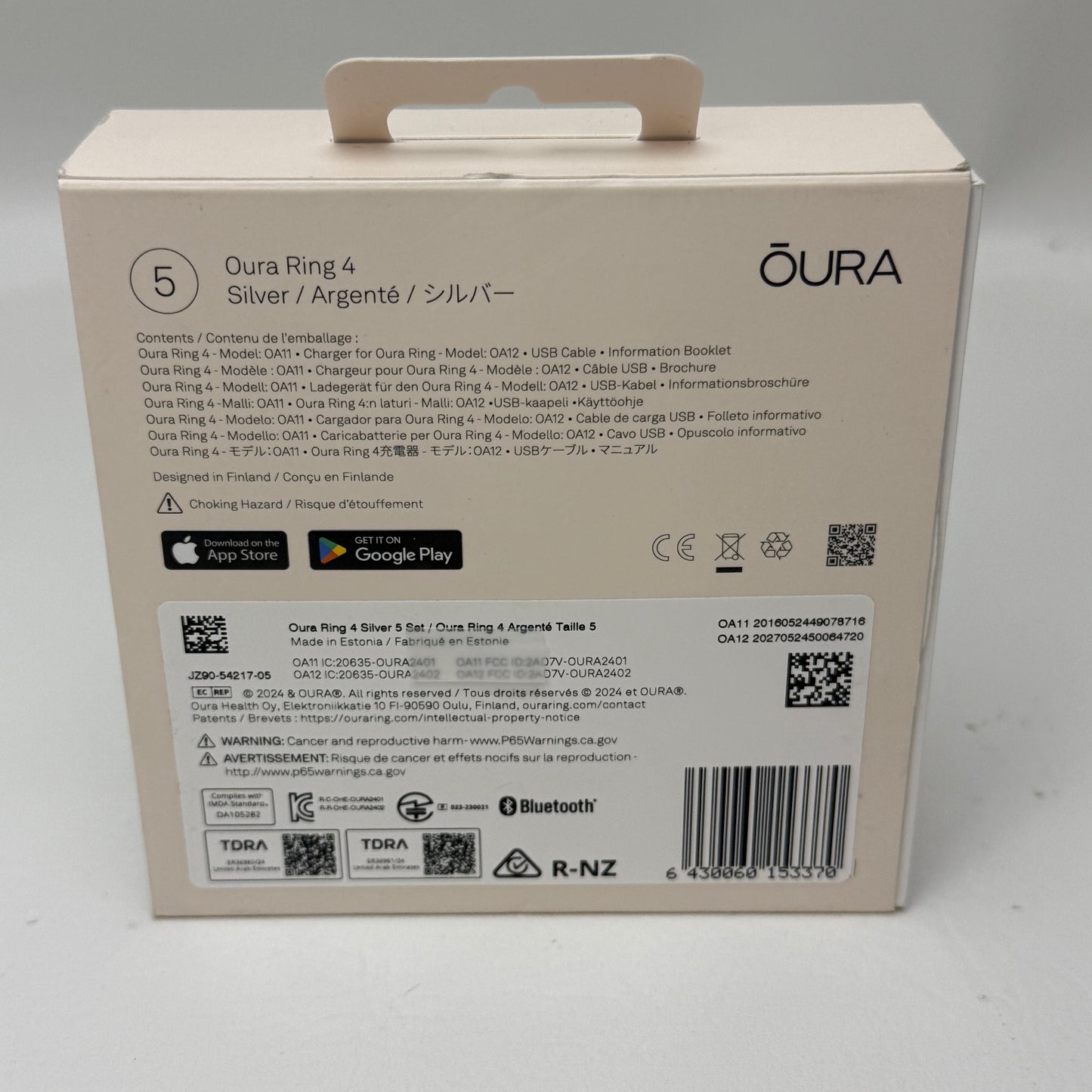 Oura Ring 4 Size 5 Smart Ring