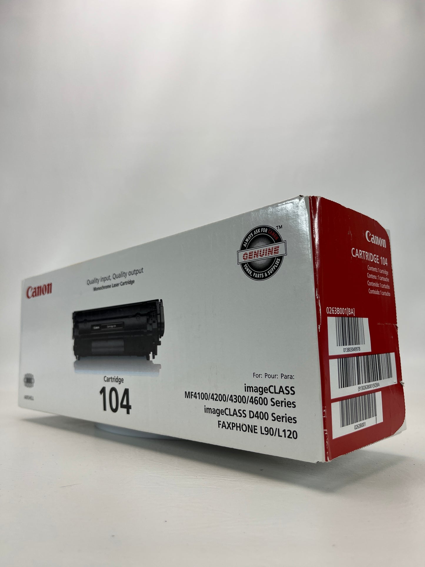 Canon Cartridge 104 Printer Cartridge  0263B001