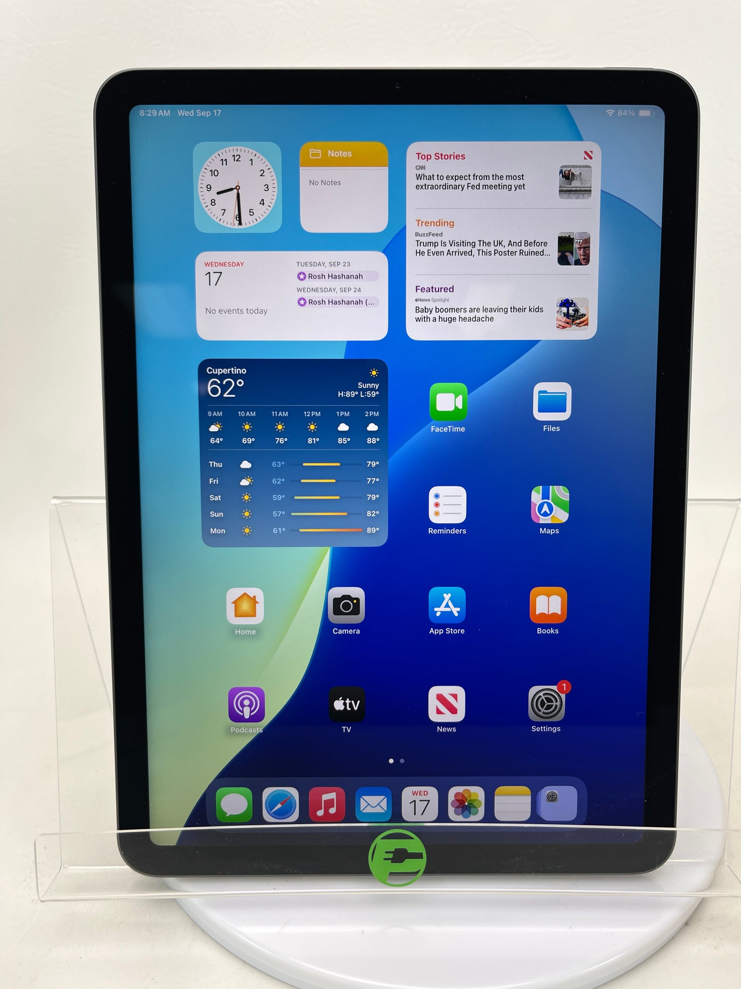 WiFi Only Apple iPad Air 4th Gen 64GB SPACE GRAY MYFM2LL/A