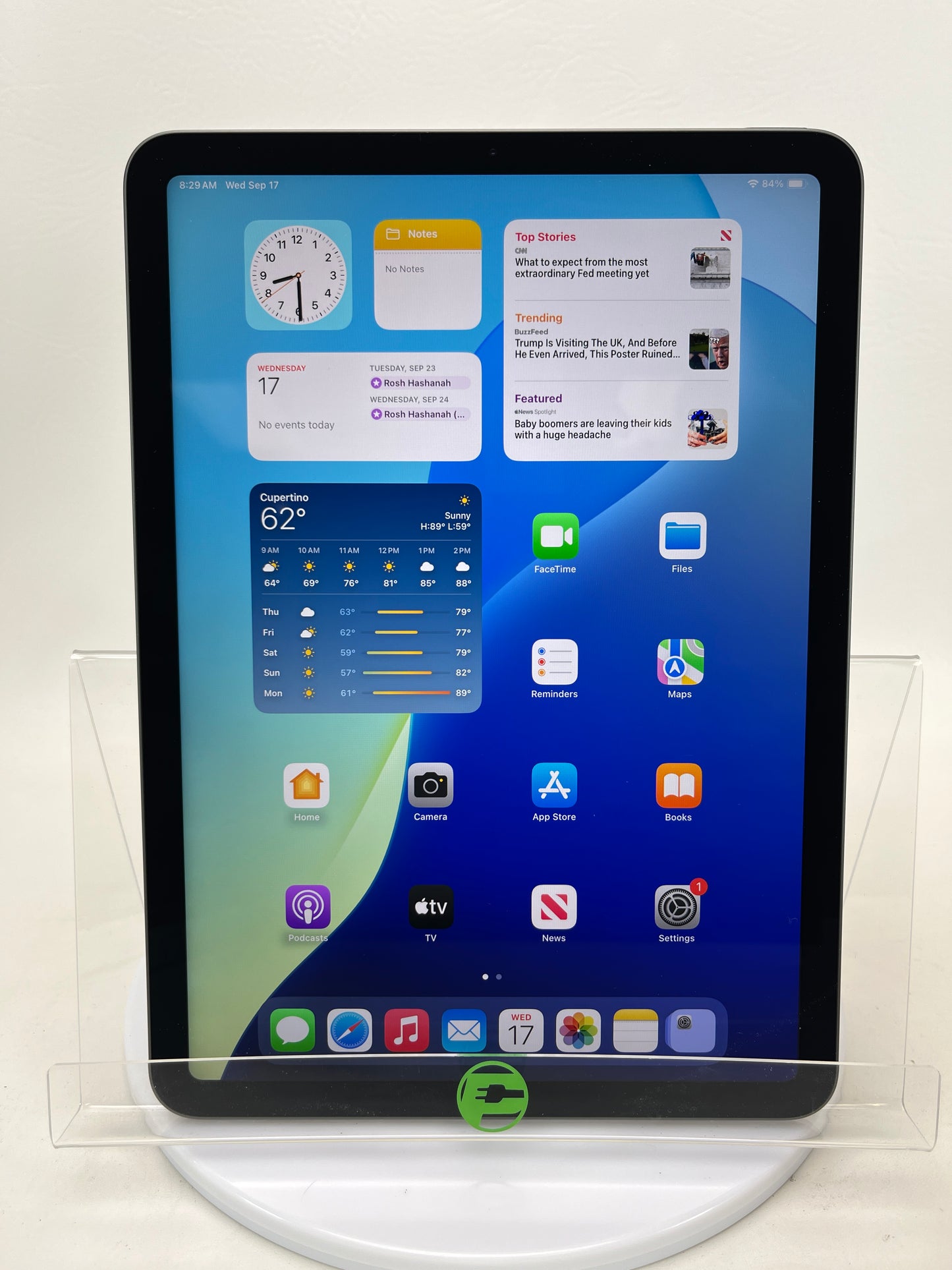 WiFi Only Apple iPad Air 4th Gen 64GB SPACE GRAY MYFM2LL/A