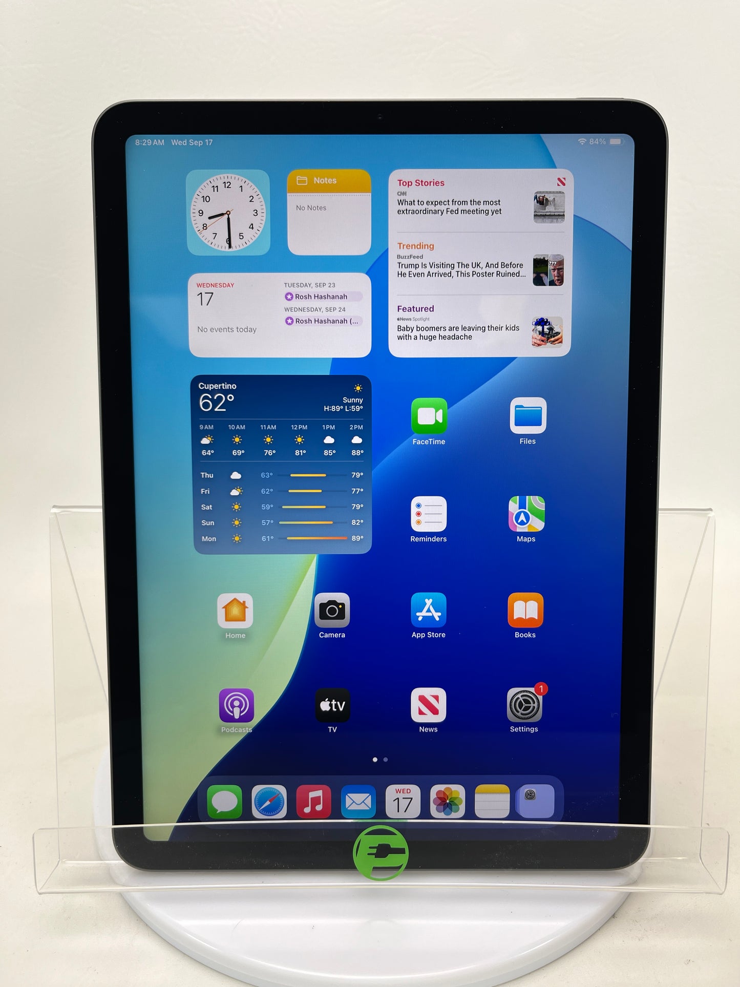 WiFi Only Apple iPad Air 4th Gen 64GB SPACE GRAY MYFM2LL/A