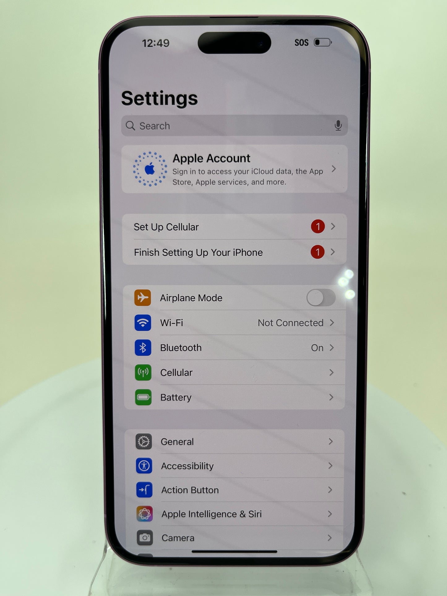 Unlocked Apple iPhone 16 Plus 128GB purple MXUV3LL/A