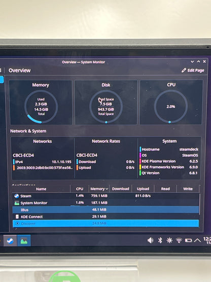 Valve SteamDeck Oled Handheld Gaming Computer 1030
