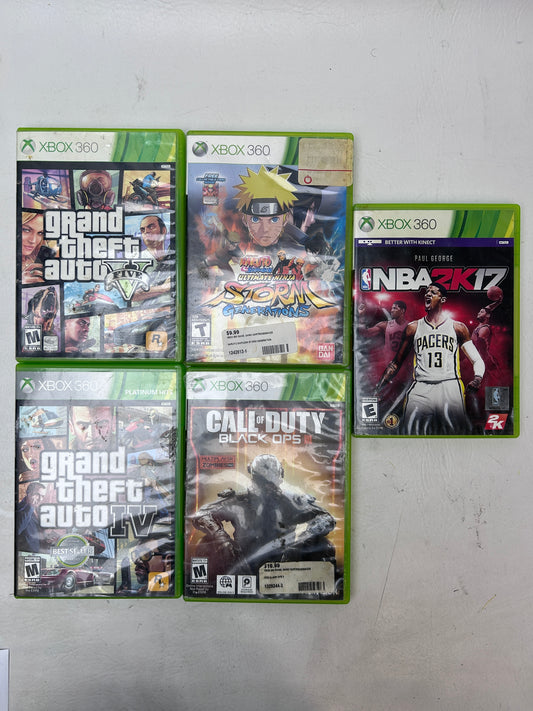 Lot of 5 Games Microsoft Xbox 360 