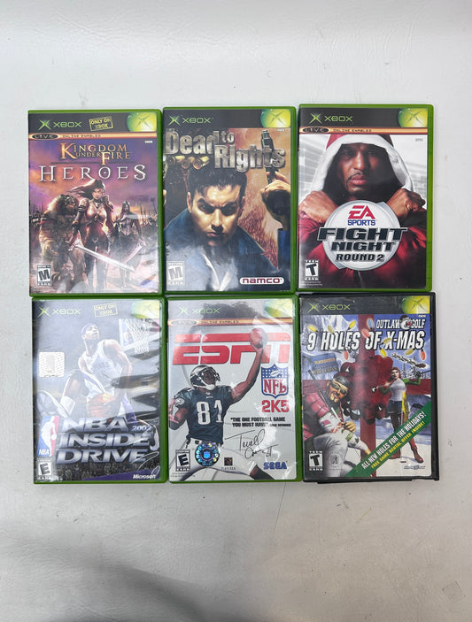 Lot of 6 Games Microsoft Xbox