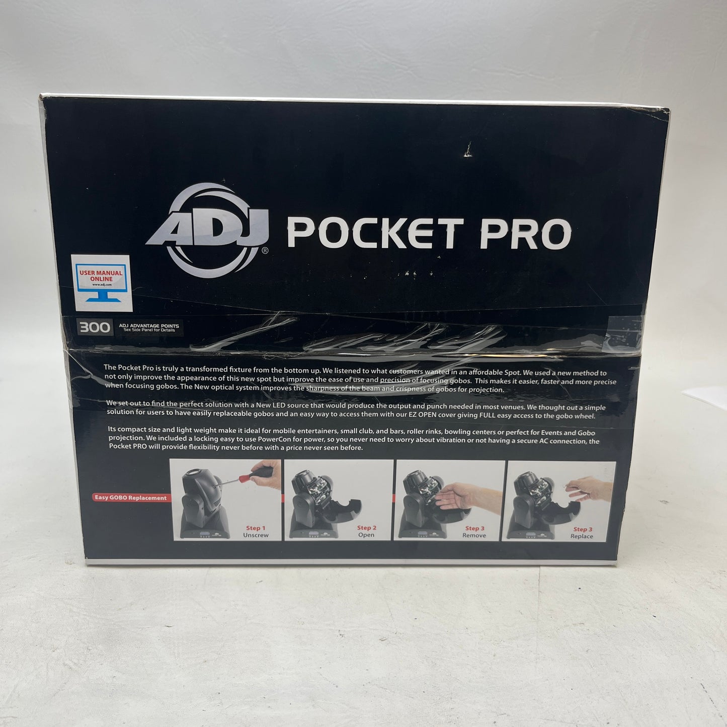 New ADJ Pocket Pro Mini Moving Head Light POC723