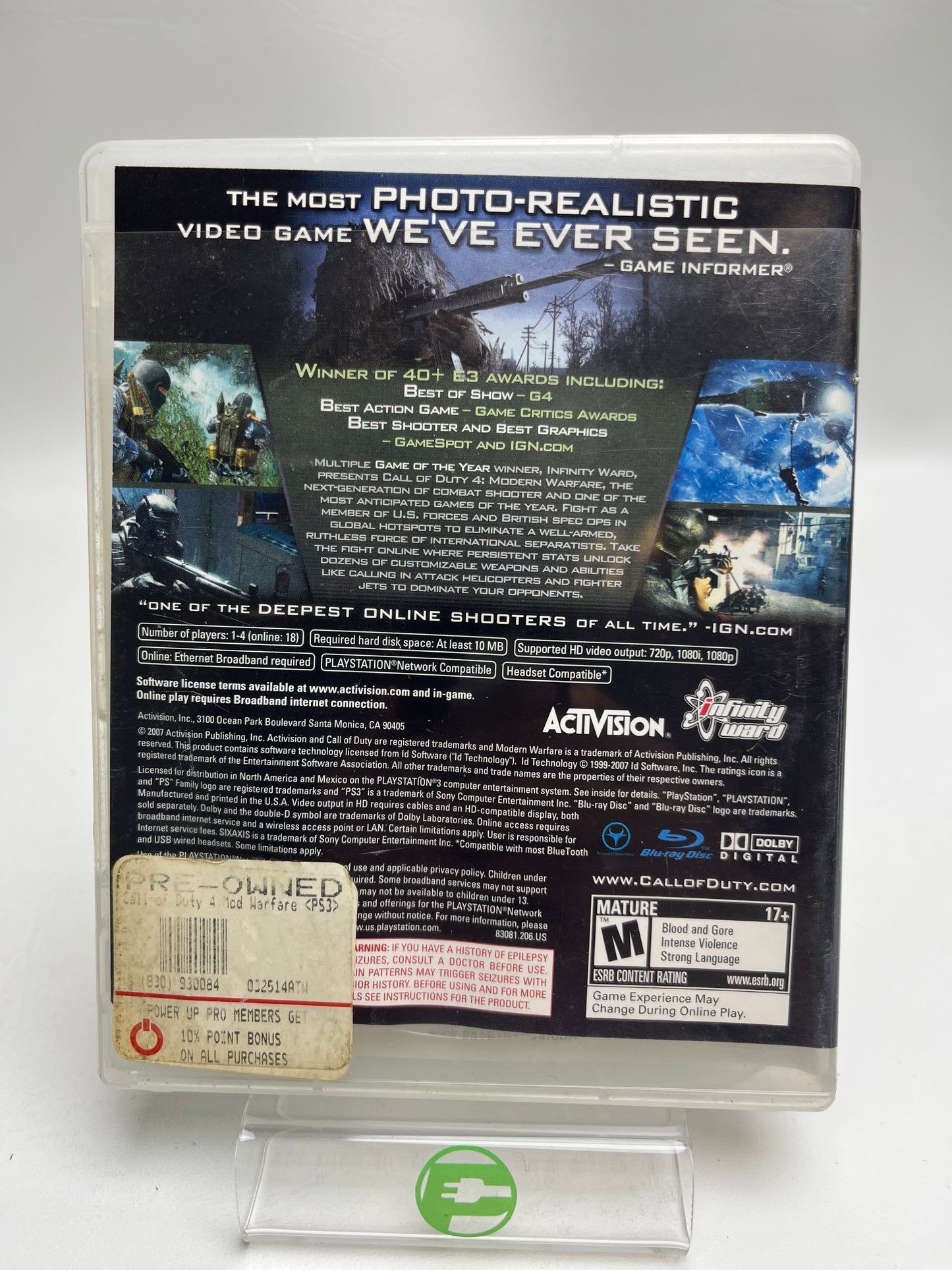 Call of Duty 4 Modern Warfare (Sony PlayStation 3 PS3, 2007)