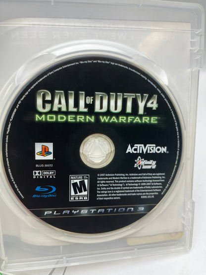 Call of Duty 4 Modern Warfare (Sony PlayStation 3 PS3, 2007)