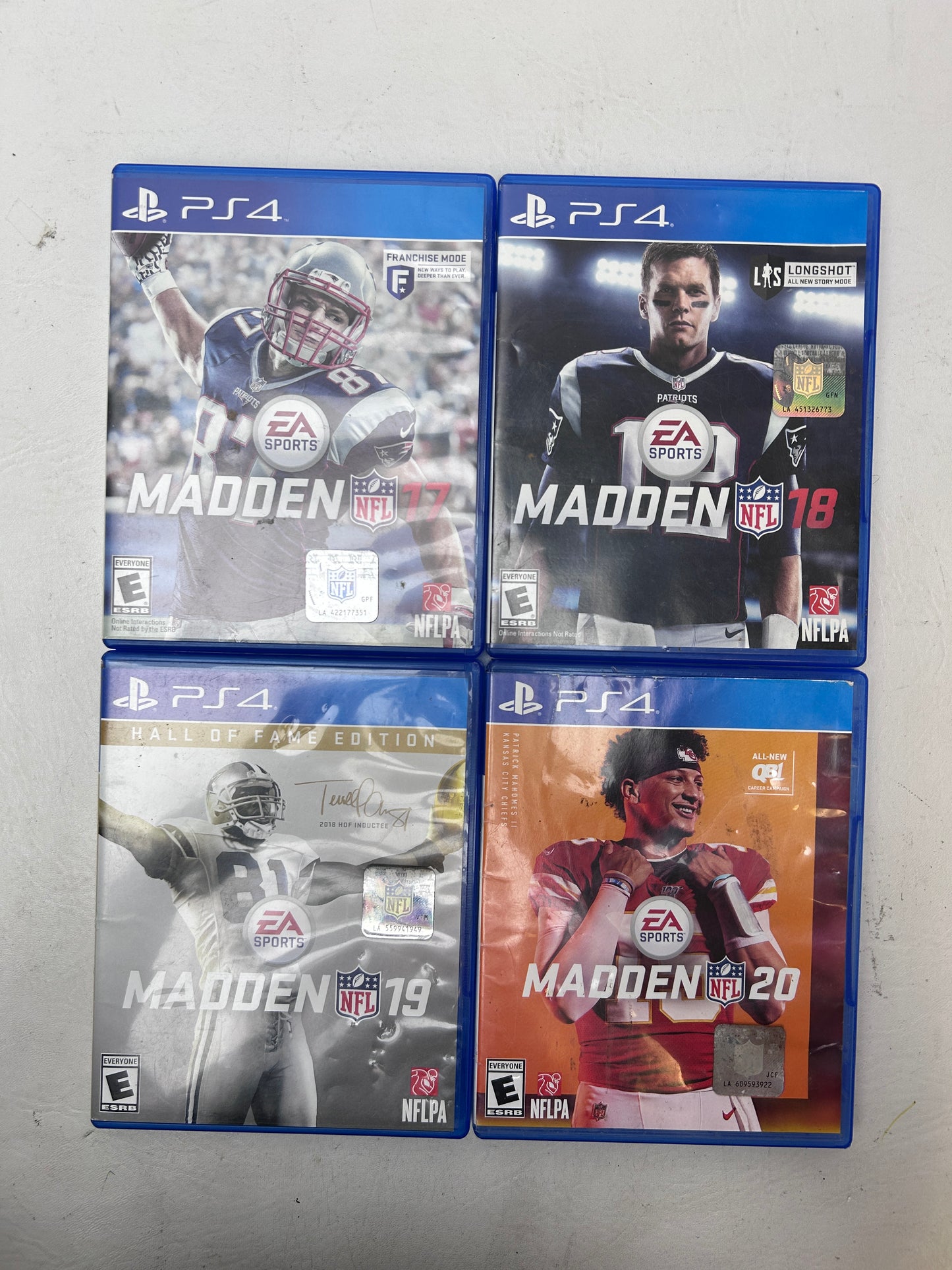 Lot of 4 Games Sony PlayStation 4 PS4 Madden NFL 17,18,19,20