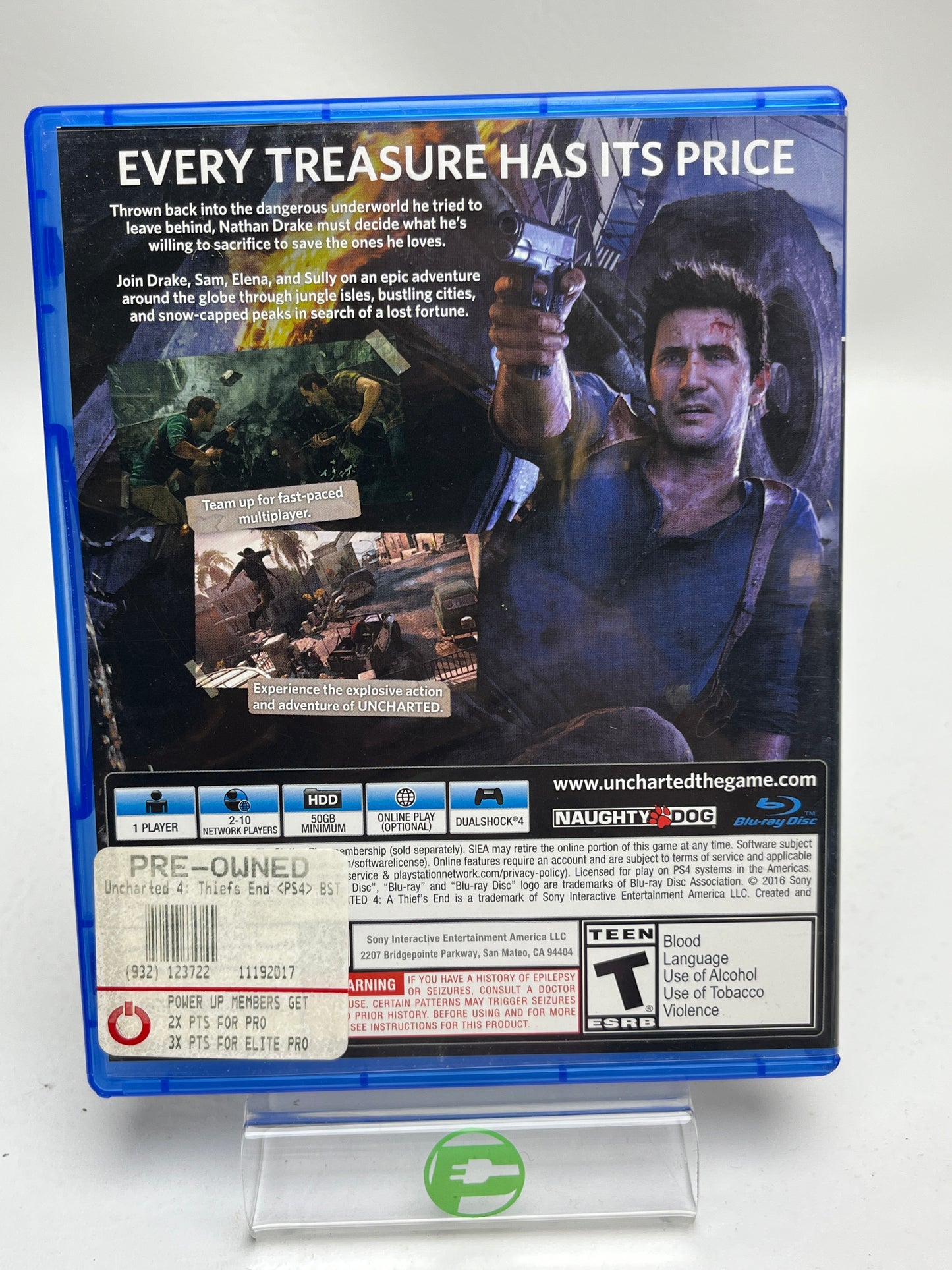Uncharted 4 A Thief's End (Sony PlayStation 4 PS4, 2016)