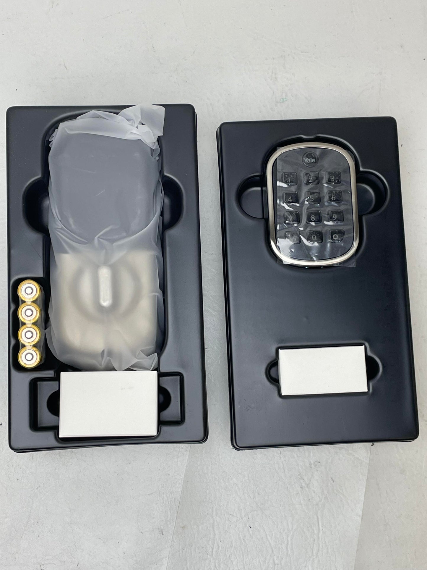 New Yale YRD136-ZW2-619 Pushbutton Deadbolt Z-Wave Lock- Satin Nickel