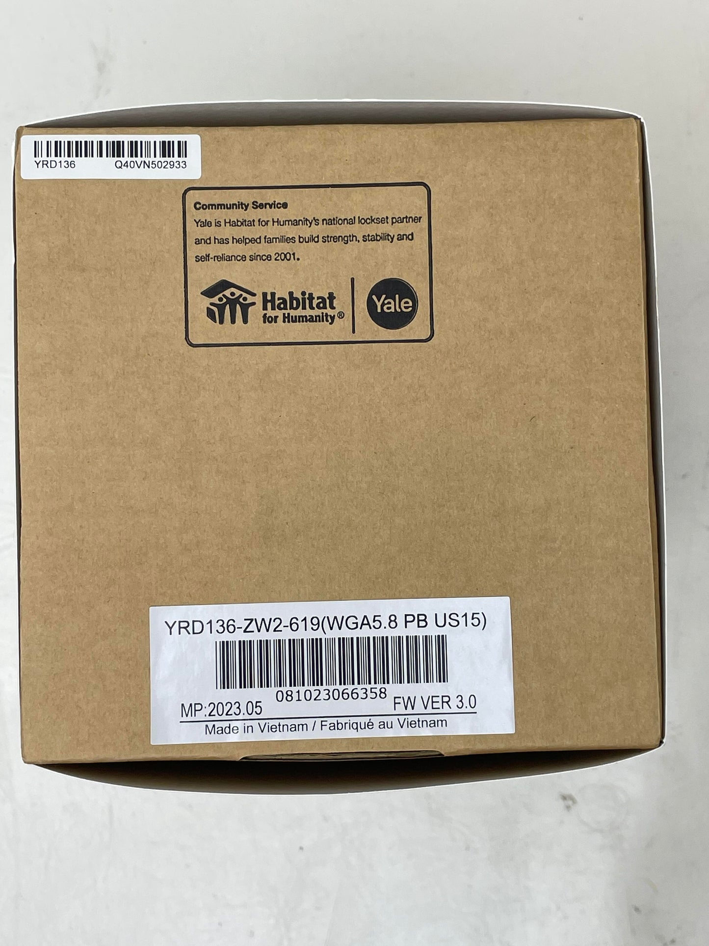 New Yale YRD136-ZW2-619 Pushbutton Deadbolt Z-Wave Lock- Satin Nickel