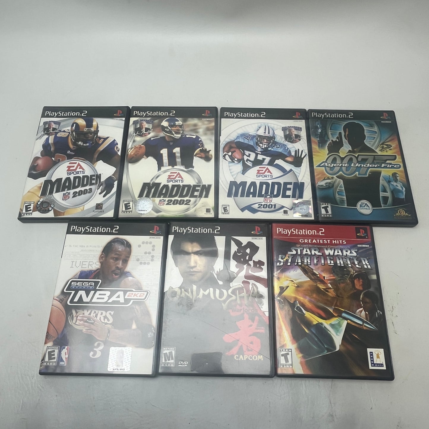 Lot of 7 Games Sony PlayStation 2 PS2 