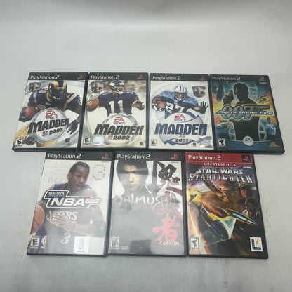 Lot of 7 Games Sony PlayStation 2 PS2 