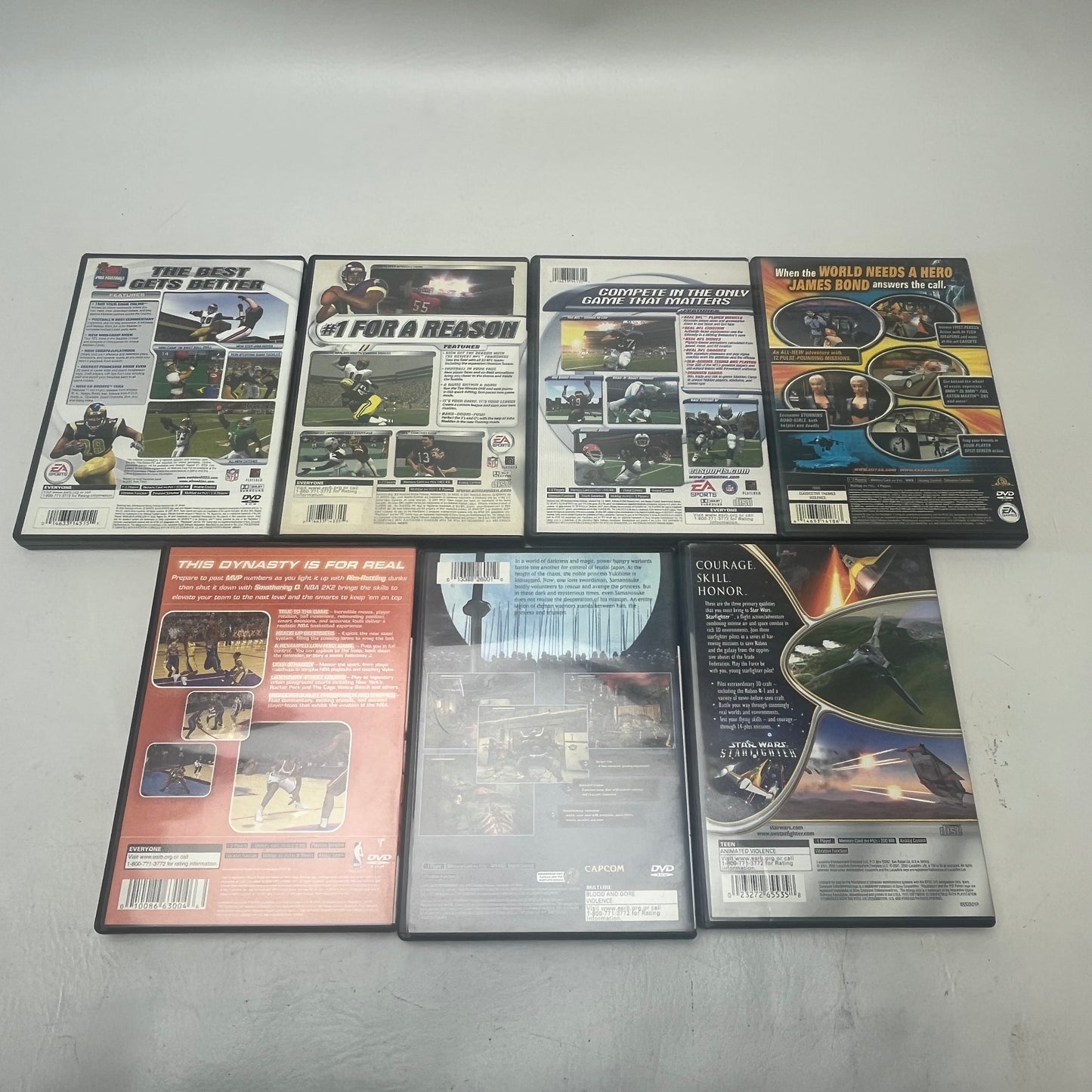 Lot of 7 Games Sony PlayStation 2 PS2 
