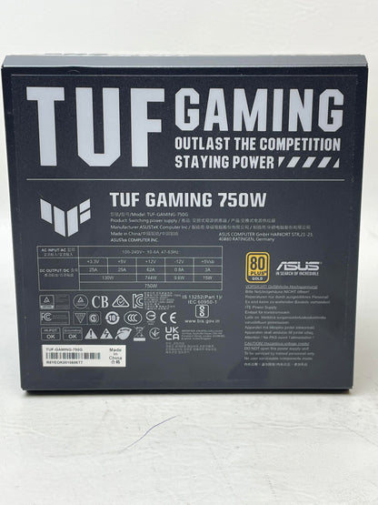 Asus TUF Gaming 80 Plus Gold 750W Fully Modular Switching Power Supply