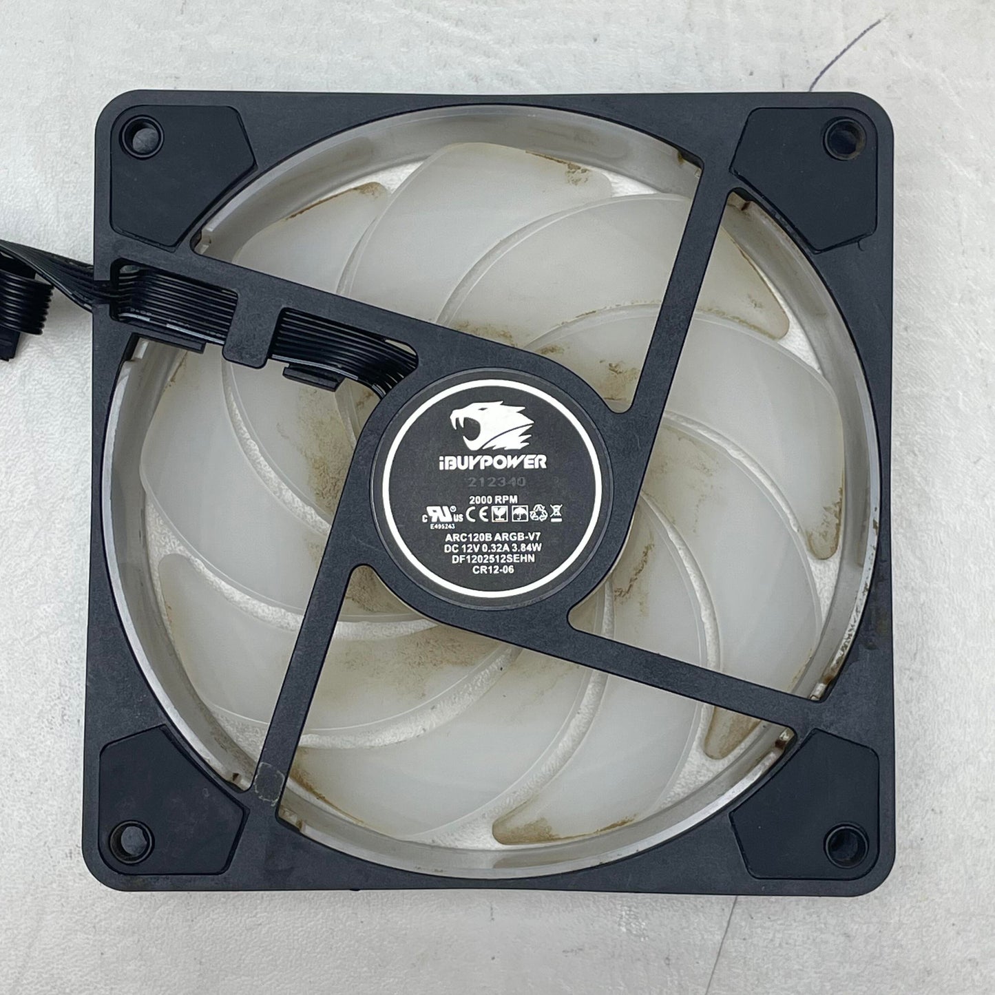 Lot of 7 iBUYPOWER 120mm Case Fans - Mixed ARGB & High Performance PWM Fan Set