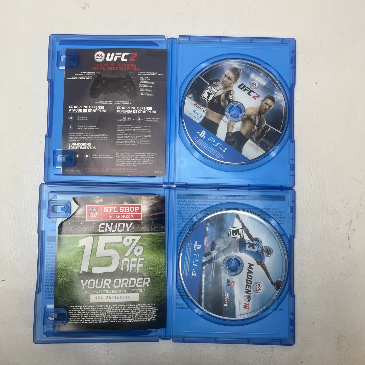 Lot of 4 Sony PlayStation 4 PS4 Games