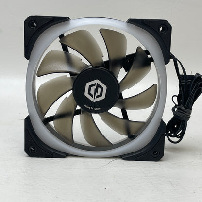 Lot of 6 CyberPowerPC 120mm RGB Case Fans PWM, ARGB, Reverse Flow Mixed Set