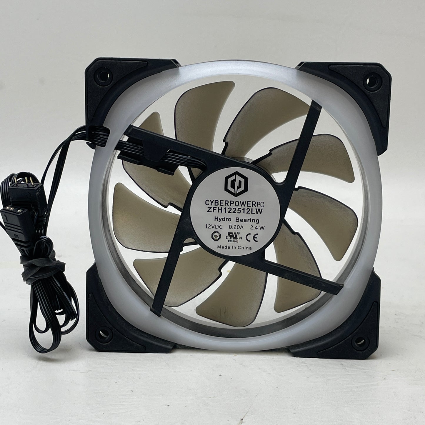 Lot of 6 CyberPowerPC 120mm RGB Case Fans PWM, ARGB, Reverse Flow Mixed Set