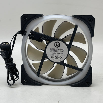 Lot of 6 CyberPowerPC 120mm RGB Case Fans PWM, ARGB, Reverse Flow Mixed Set