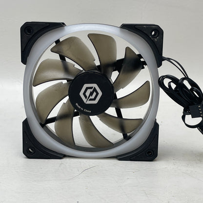 Lot of 6 CyberPowerPC 120mm RGB Case Fans PWM, ARGB, Reverse Flow Mixed Set