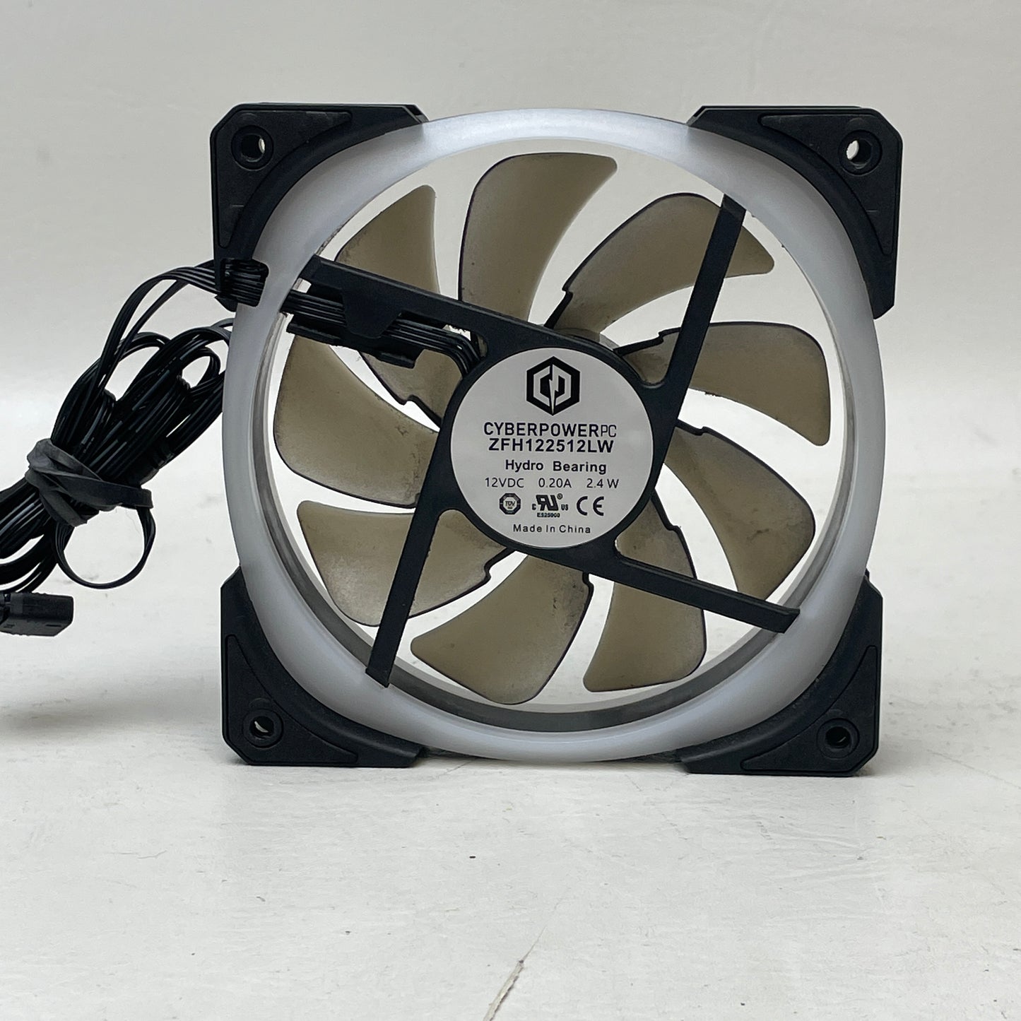Lot of 6 CyberPowerPC 120mm RGB Case Fans PWM, ARGB, Reverse Flow Mixed Set