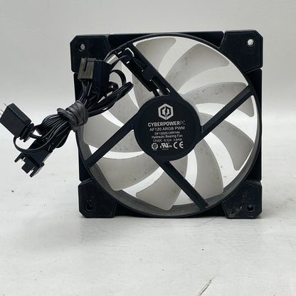 Lot of 6 CyberPowerPC 120mm RGB Case Fans PWM, ARGB, Reverse Flow Mixed Set