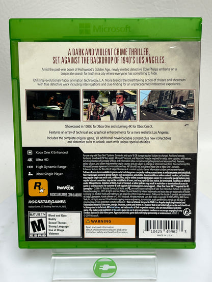 L.A. Noire (Microsoft Xbox One, 2017)
