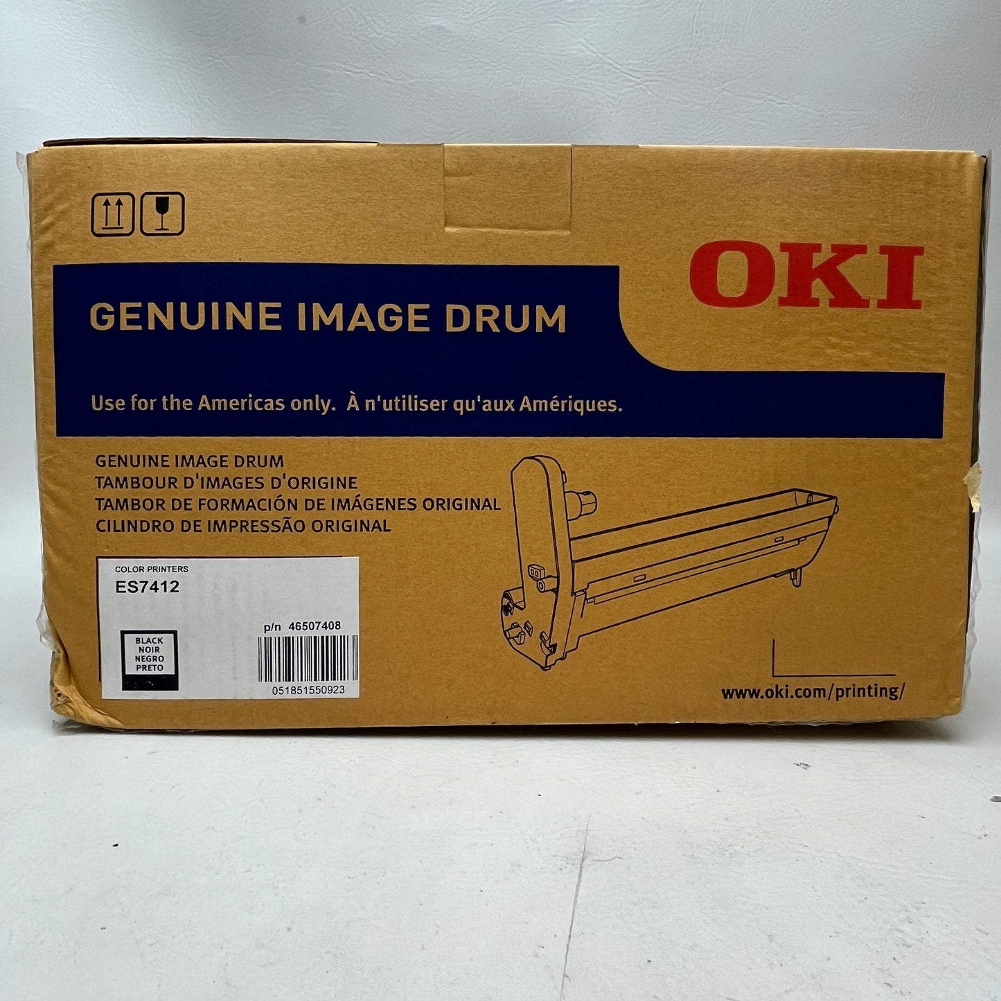 Okidata 46507408 Black Imaging Drum for ES 7412 Series
