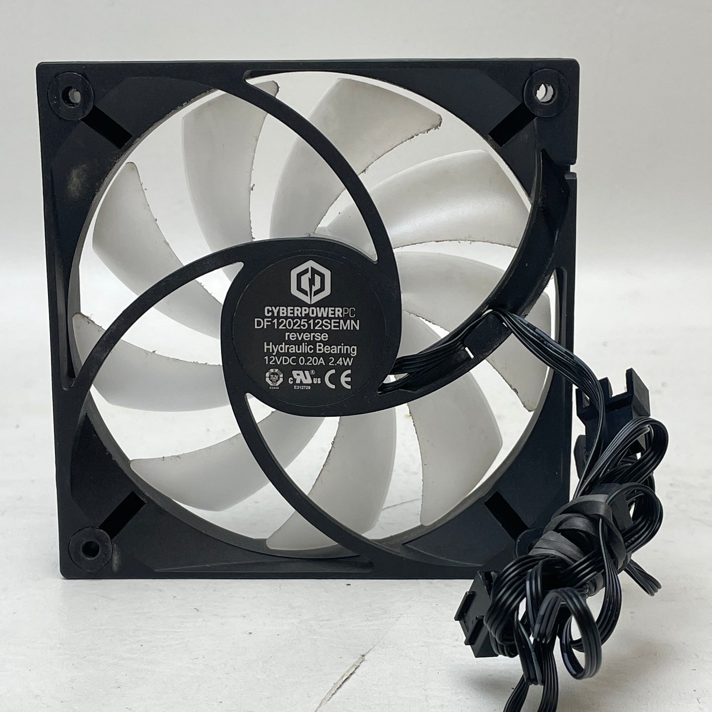 Lot of 6 CyberPowerPC 120mm RGB Case Fans PWM, ARGB, Reverse Flow Mixed Set