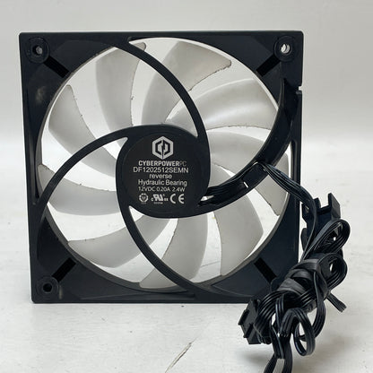 Lot of 6 CyberPowerPC 120mm RGB Case Fans PWM, ARGB, Reverse Flow Mixed Set