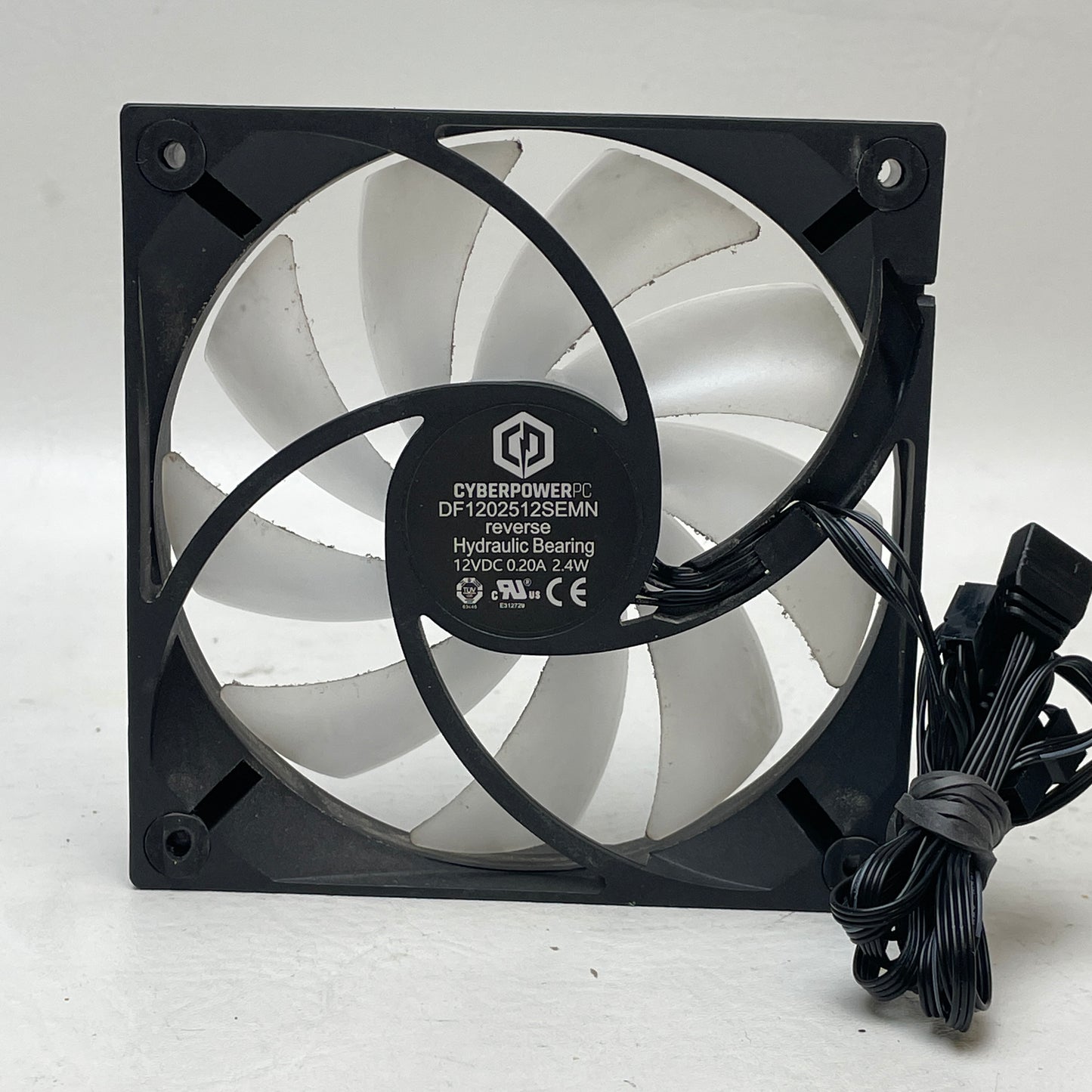 Lot of 6 CyberPowerPC 120mm RGB Case Fans PWM, ARGB, Reverse Flow Mixed Set
