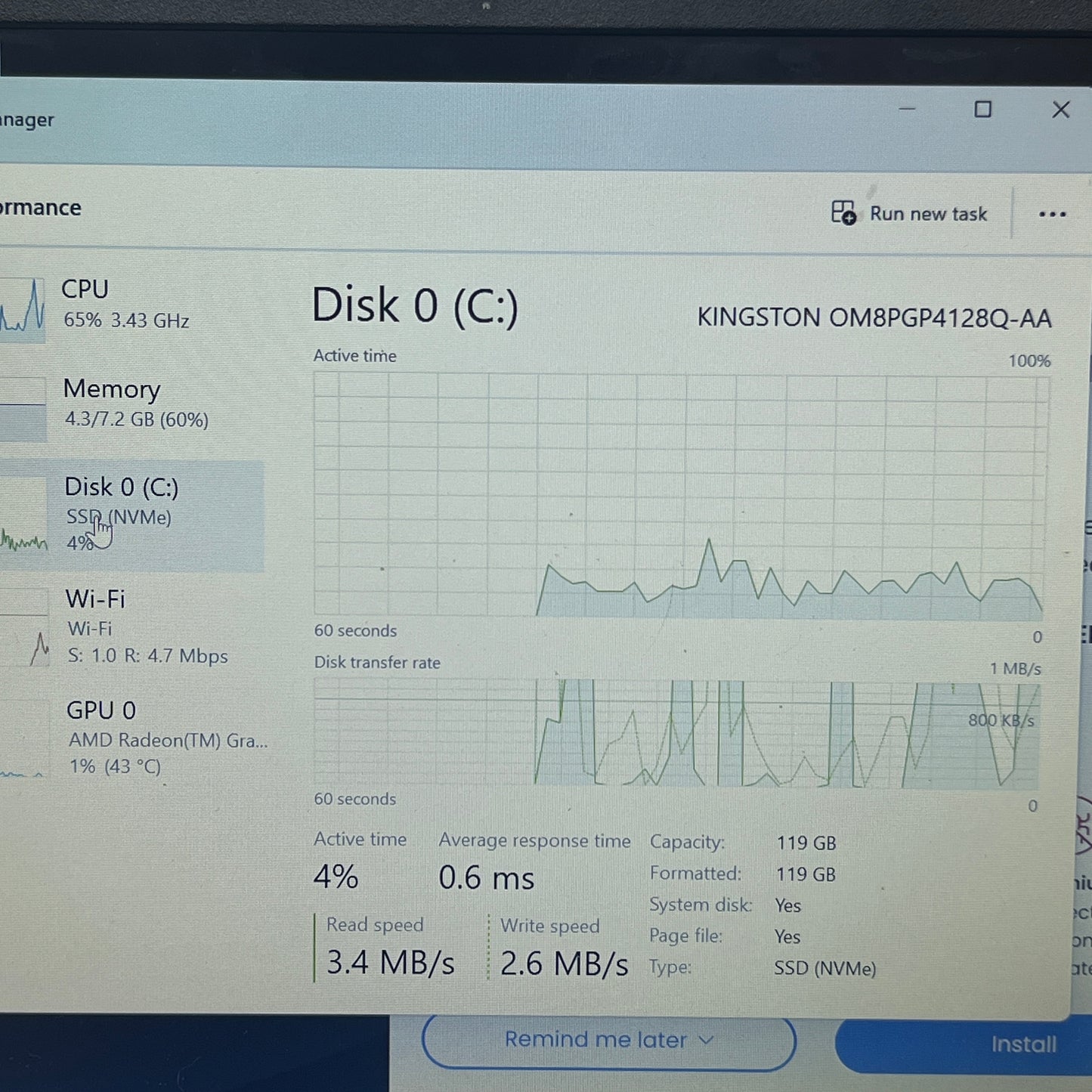 Acer Aspire go 14 AG14-21P 14" Ryzen 3 7320U 2.4GHz 8GB RAM 128GB SSD