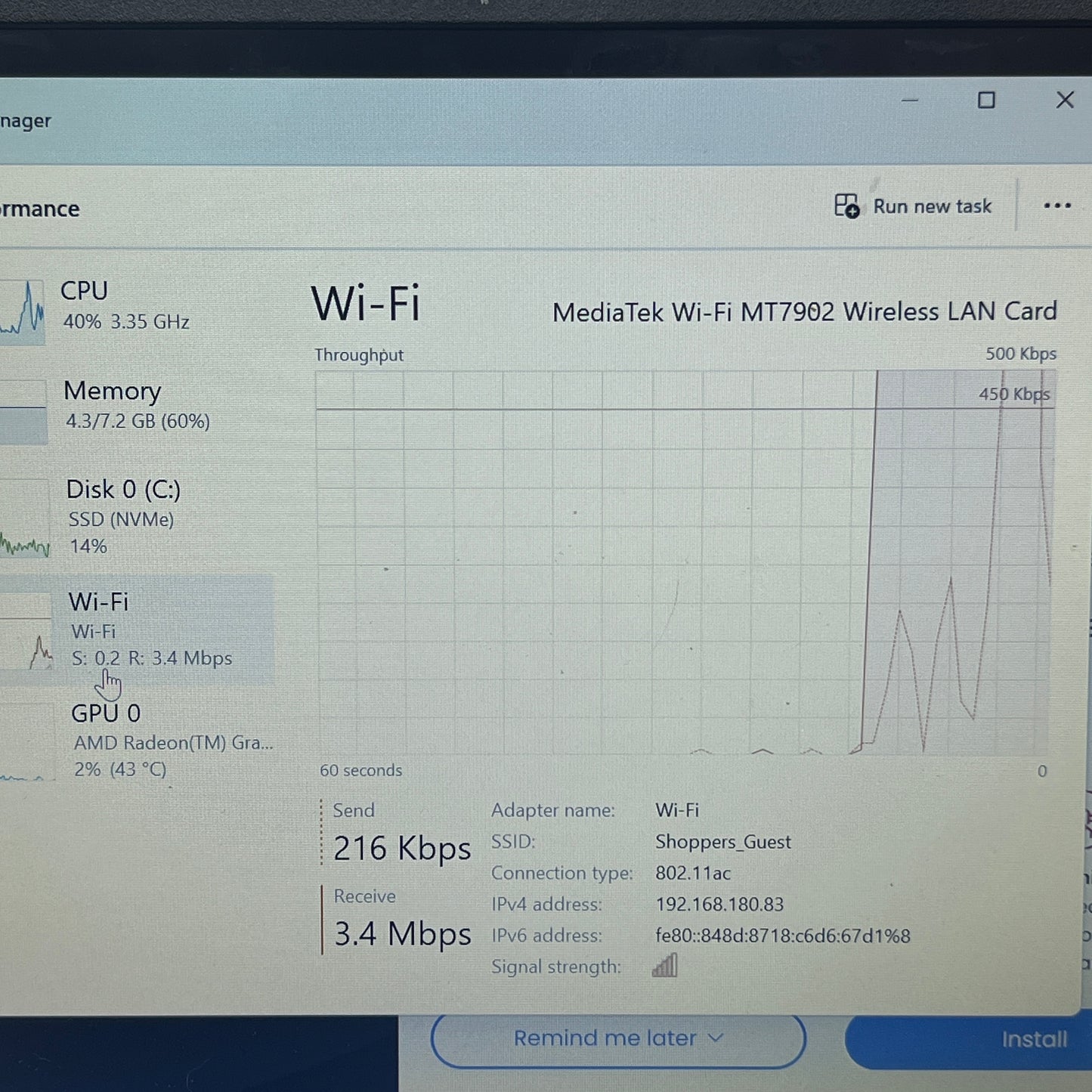 Acer Aspire go 14 AG14-21P 14" Ryzen 3 7320U 2.4GHz 8GB RAM 128GB SSD