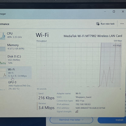 Acer Aspire go 14 AG14-21P 14" Ryzen 3 7320U 2.4GHz 8GB RAM 128GB SSD