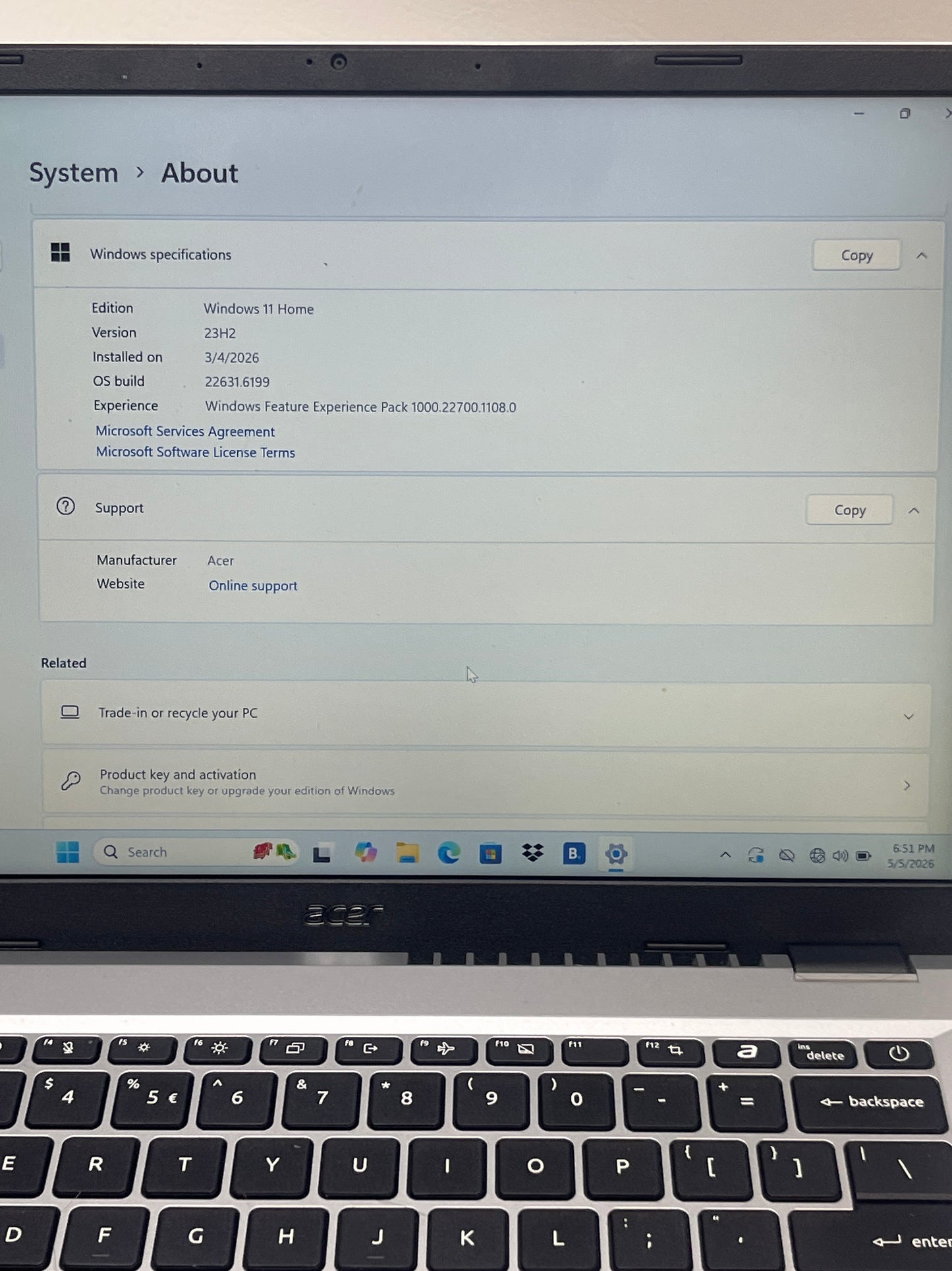 Acer Aspire go 14 AG14-21P 14" Ryzen 3 7320U 2.4GHz 8GB RAM 128GB SSD