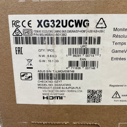New ASUS 31.5" XG32UCWG 4K OLED OLED Gaming Monitor
