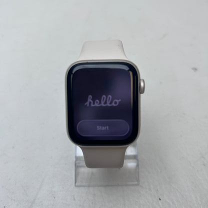 GPS Only Apple Watch SE 3 44MM  Aluminum Starlight Sport Band MEHG4LW/A
