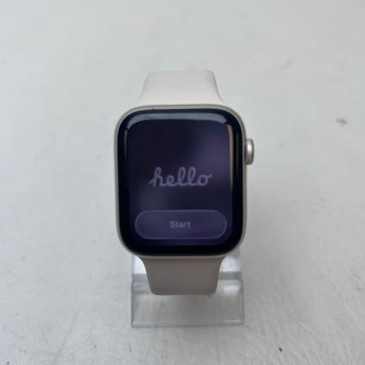GPS Only Apple Watch SE 3 44MM  Aluminum Starlight Sport Band MEHG4LW/A