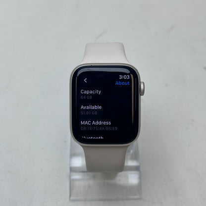 GPS Only Apple Watch SE 3 44MM  Aluminum Starlight Sport Band MEHG4LW/A