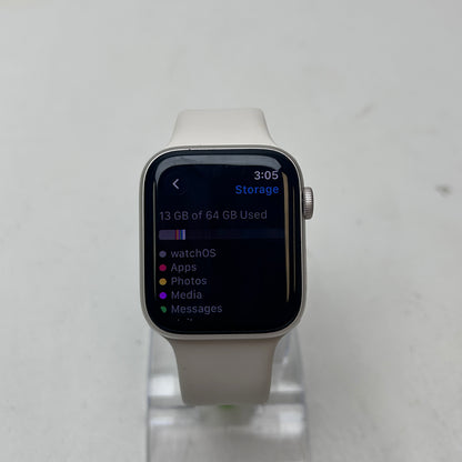 GPS Only Apple Watch SE 3 44MM  Aluminum Starlight Sport Band MEHG4LW/A