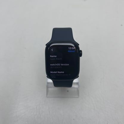 GPS Only Apple Watch Series 11 42MM Jet Black Aluminum Black Sport Band MEQT4LW/A